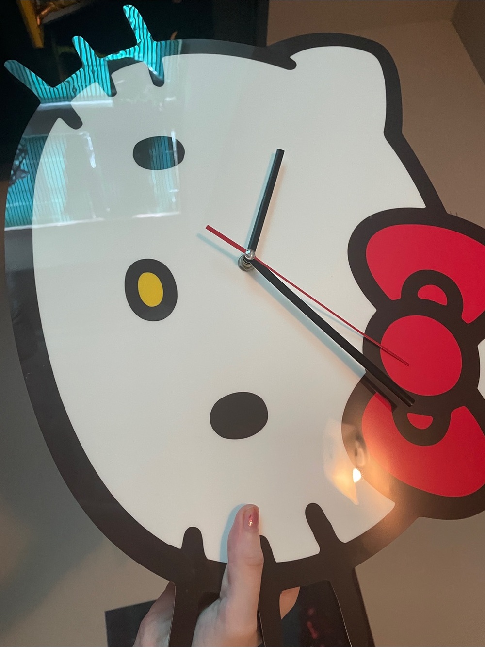 Sanrio Hello Kitty White, Red & Black Wall Clock